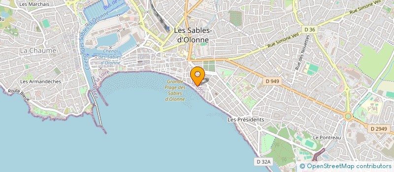 localisation de l'entreprise SCI LES ROSIERS à LES SABLES D'OLONNE