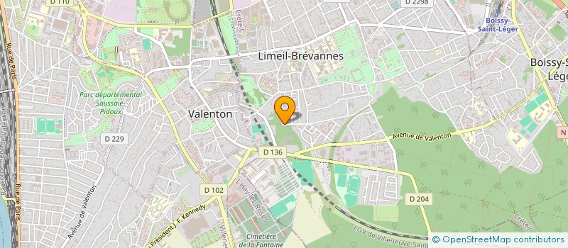 localisation de l'entreprise SCI LES ROSIERS à LIMEIL-BREVANNES