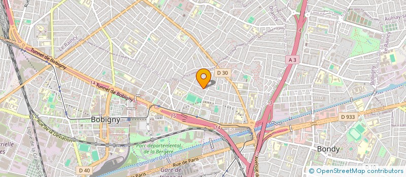 localisation de l'entreprise SCI LES ROSIERS  BOBIGNY