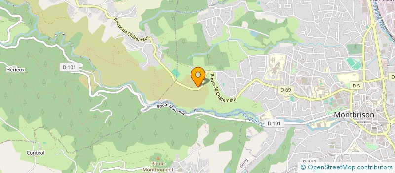 localisation de l'entreprise SCI LES ROSIERS  MONTBRISON