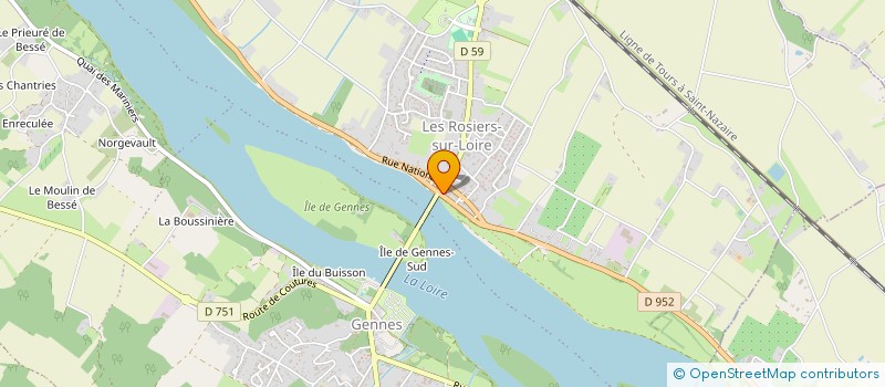 localisation de l'entreprise SCI LES ROSIERS à GENNES-VAL-DE-LOIRE