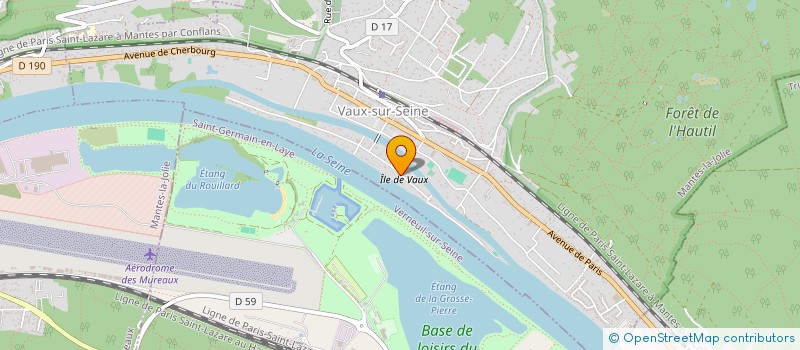 localisation de l'entreprise SCI LES ROSIERS  VAUX-SUR-SEINE