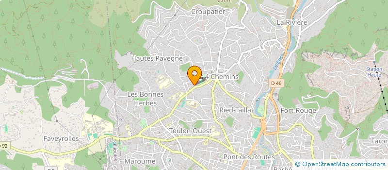 localisation de l'entreprise SCI LES ROSIERS BLEUS  TOULON