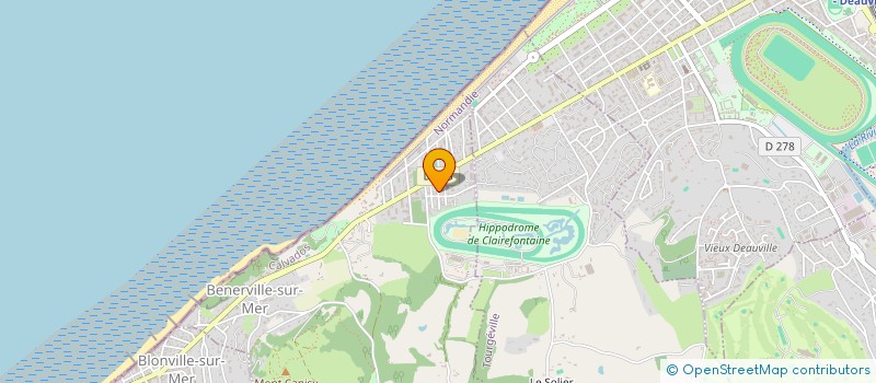 localisation de l'entreprise SCI LES ROSIERS DE LA CARDAIE  BENERVILLE-SUR-MER