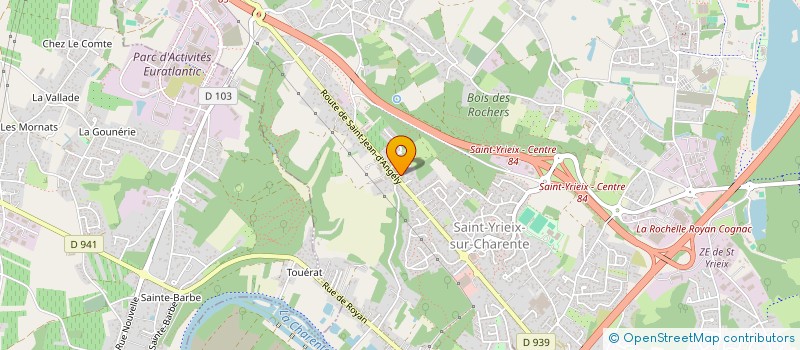 localisation de l'entreprise SCI LES ROSIERS IMMOBILIER  SAINT-YRIEIX-SUR-CHARENTE