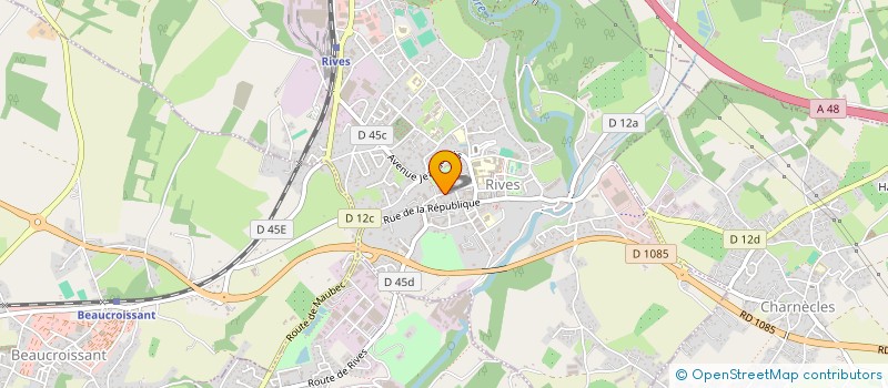 localisation de l'entreprise SCI LES ROSSIGNOLS  RIVES