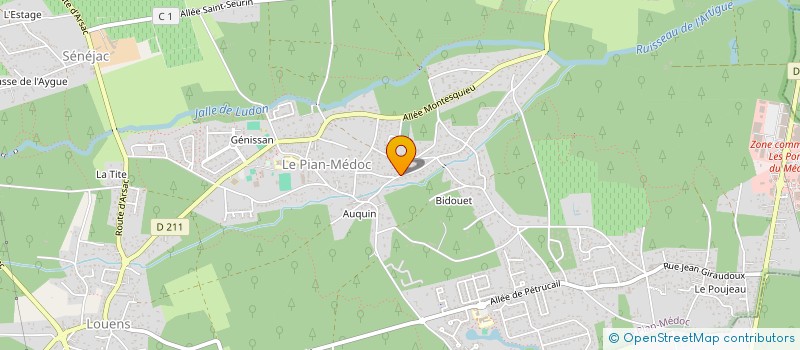 localisation de l'entreprise SCI LES ROSSIGNOLS  LE PIAN-MEDOC