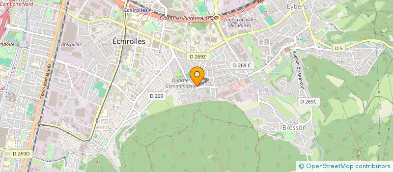 localisation de l'entreprise SCI LES ROSSIGNOLS  ECHIROLLES