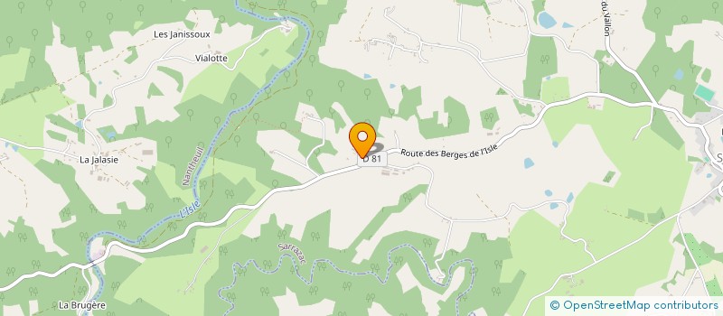 localisation de l'entreprise SCI LES ROSSIGNOLS  SARRAZAC