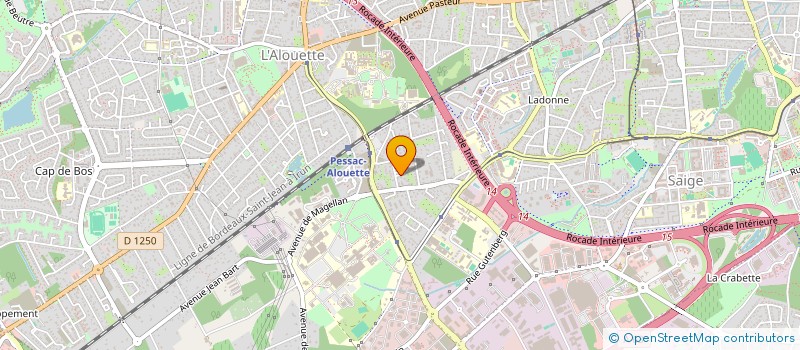 localisation de l'entreprise SCI LES ROUDAUT  PESSAC