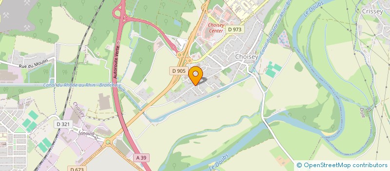 localisation de l'entreprise SCI LES ROUGELOTS  CHOISEY