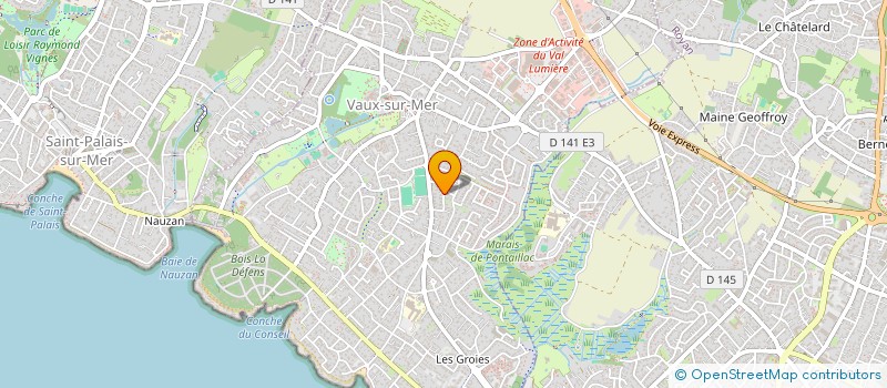 localisation de l'entreprise SCI LES ROUGES GORGES  VAUX-SUR-MER