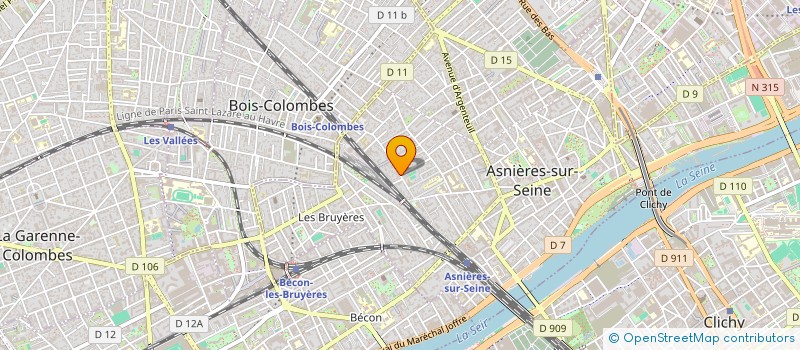 localisation de l'entreprise SCI LES ROUGES MARES à ASNIERES-SUR-SEINE