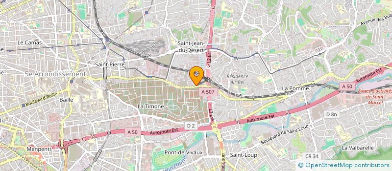 localisation de l'entreprise SCI LES ROUHAUDS à MARSEILLE