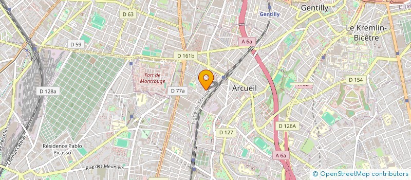 localisation de l'entreprise SCI LES ROULIERES à ARCUEIL