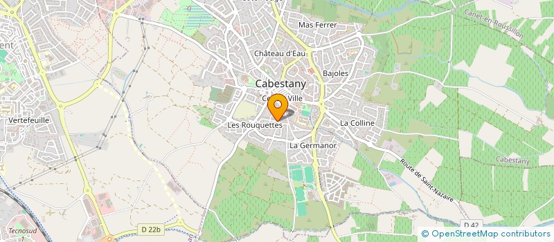 localisation de l'entreprise SCI LES ROUQUETTES  CABESTANY