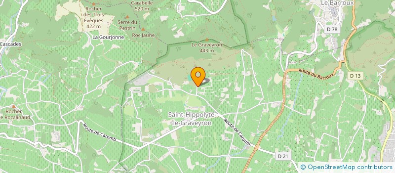 localisation de l'entreprise SCI LES ROURES  SAINT-HIPPOLYTE-LE-GRAVEYRON