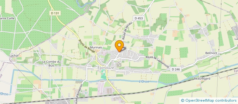 localisation de l'entreprise SCI LES ROUTES à EPINOUZE
