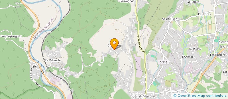 localisation de l'entreprise SCI LES ROUX  SAINT-MARTIN-DE-VALGALGUES