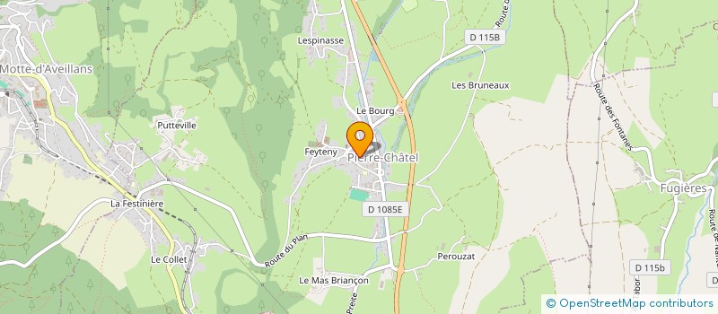 localisation de l'entreprise SCI LES ROUX  PIERRE-CHATEL