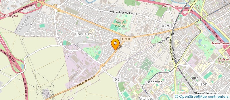 localisation de l'entreprise SCI LES ROYATS  TINQUEUX