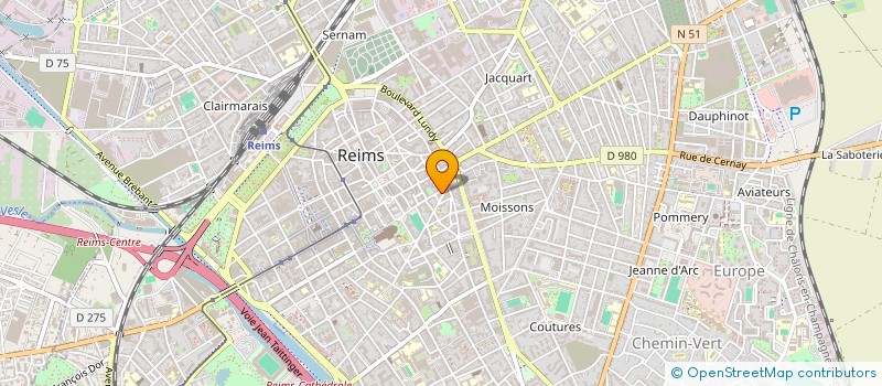 localisation de l'entreprise SCI LES ROYAUX  REIMS