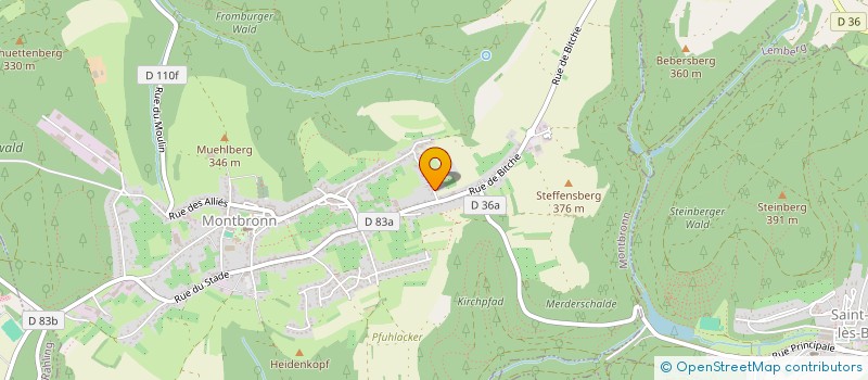 localisation de l'entreprise SCI LES RUCHES  MONTBRONN