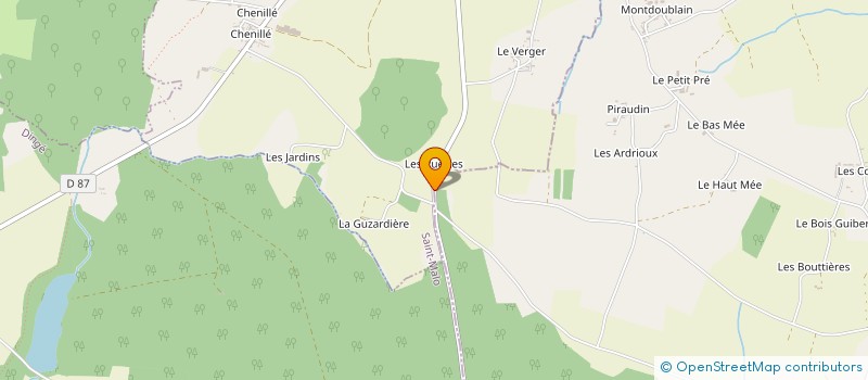 localisation de l'entreprise SCI LES RUETTES  COMBOURG