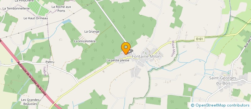 localisation de l'entreprise SCI LES RUISSEAUX  LOIRE-AUTHION