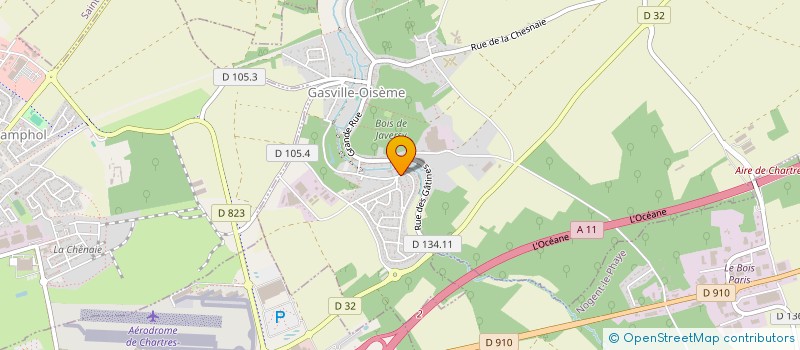 localisation de l'entreprise SCI LES RUISSEAUX à GASVILLE-OISEME