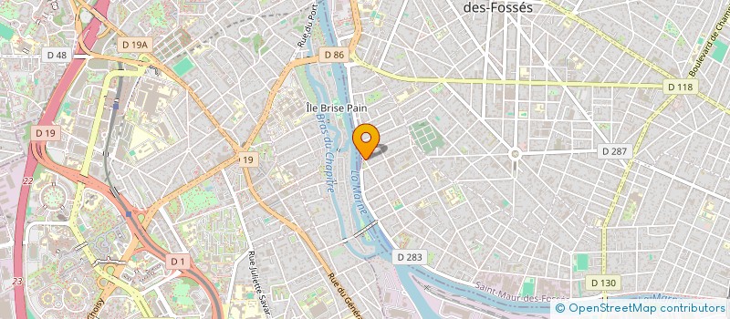 localisation de l'entreprise SCI LES RUPINS à SAINT-MAUR-DES-FOSSES