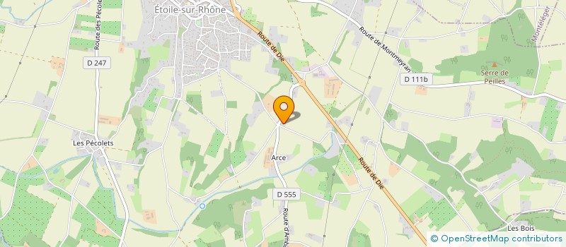 localisation de l'entreprise SCI LES SABATIERES  ETOILE-SUR-RHONE