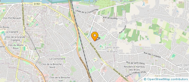 localisation de l'entreprise SCI LES SABLES 1 DEGRE 47 OUEST  SAINT-JEAN-LE-BLANC