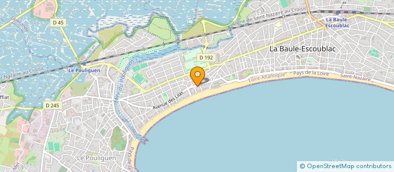 localisation de l'entreprise SCI LES SABLES  LA BAULE-ESCOUBLAC