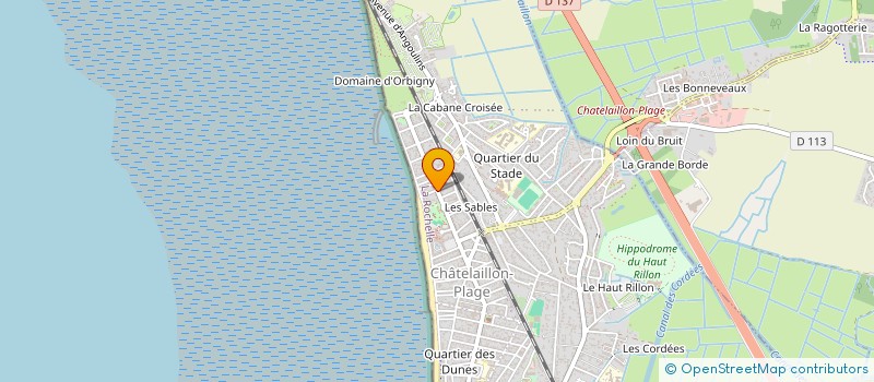 localisation de l'entreprise SCI LES SABLES à CHATELAILLON-PLAGE