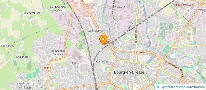 localisation de l'entreprise SCI LES SABLES à BOURG-EN-BRESSE