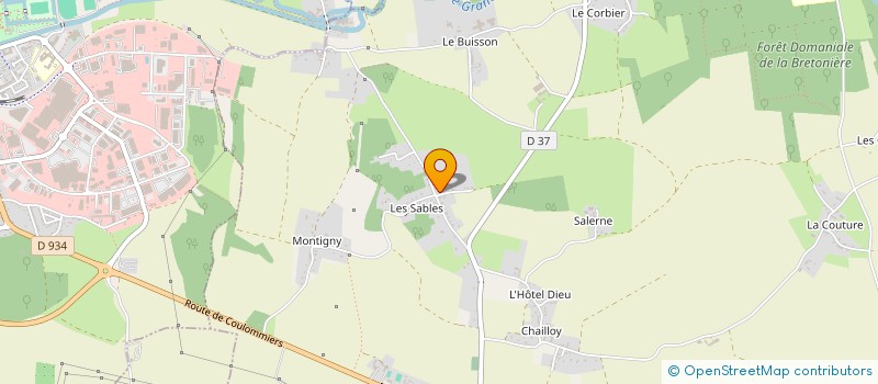 localisation de l'entreprise SCI LES SABLES  CHAILLY-EN-BRIE