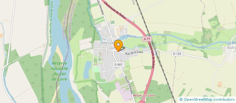 localisation de l'entreprise SCI LES SABLES à MESVES-SUR-LOIRE