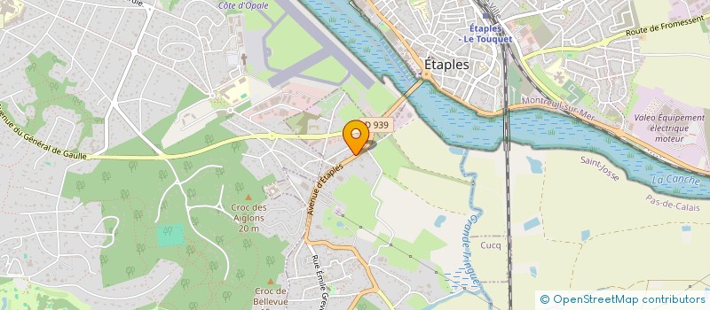 localisation de l'entreprise SCI LES SABLES à CUCQ