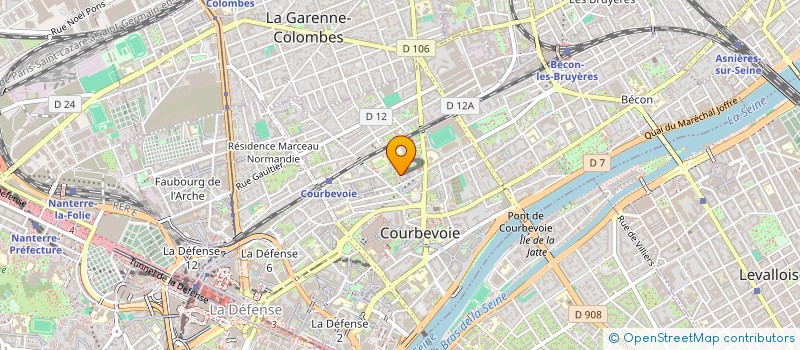 localisation de l'entreprise SCI LES SABLES à COURBEVOIE