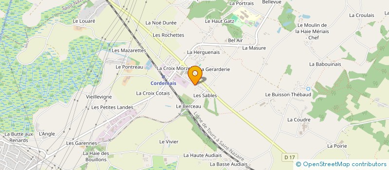 localisation de l'entreprise SCI LES SABLES  CORDEMAIS