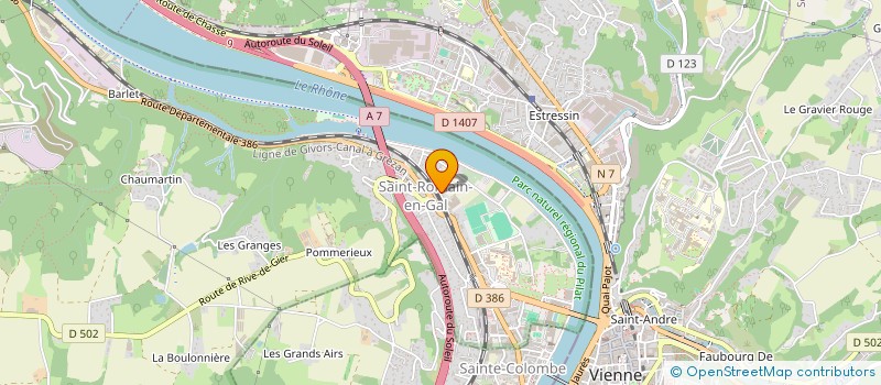 localisation de l'entreprise SCI LES SABLES  SAINT-ROMAIN-EN-GAL