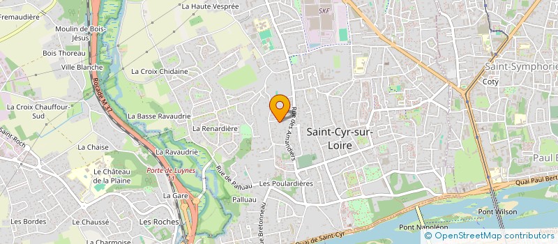 localisation de l'entreprise SCI LES SABLES D'ARGENT  SAINT-CYR-SUR-LOIRE