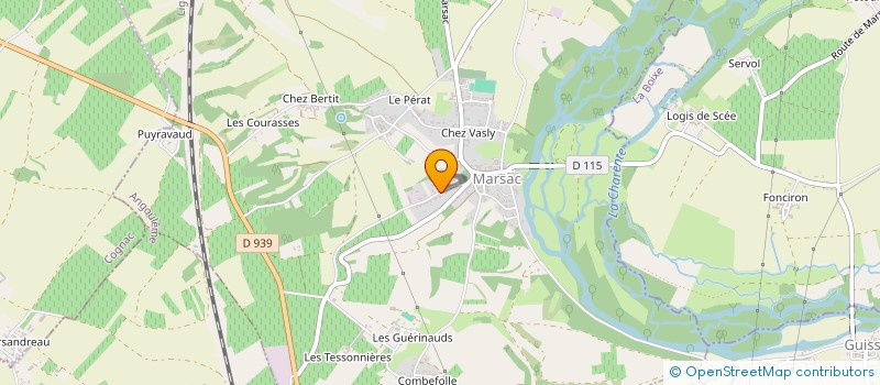 localisation de l'entreprise SCI LES SABLES D'HERMES à MARSAC