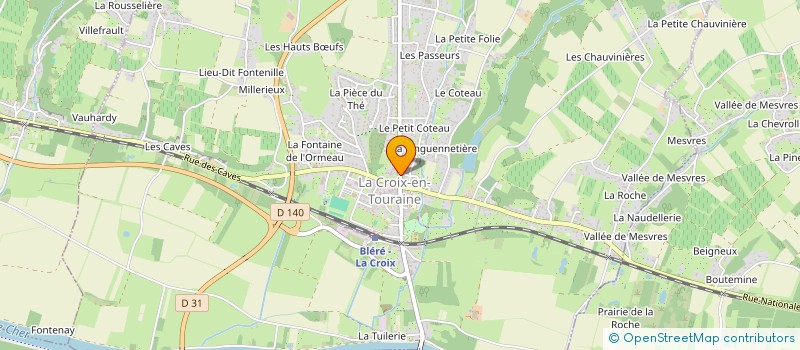 localisation de l'entreprise SCI LES SABLES DE LA MARTINIERE à LA CROIX-EN-TOURAINE