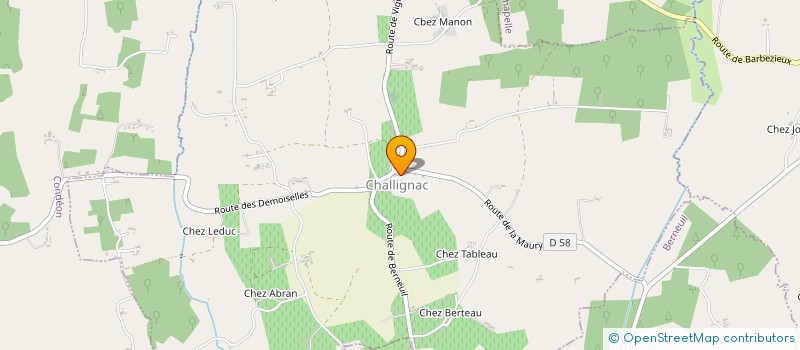 localisation de l'entreprise SCI LES SABLES ROUIS  BARBEZIEUX SAINT HILAIRE