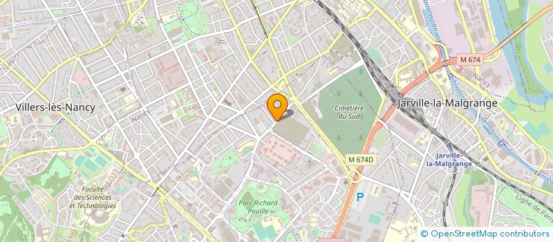 localisation de l'entreprise SCI LES SABLIERES  VANDUVRE-LES-NANCY