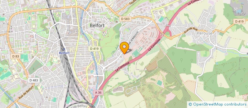 localisation de l'entreprise SCI LES SABLIERES à BELFORT