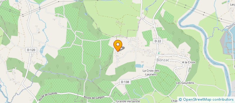 localisation de l'entreprise SCI LES SABLIERES  BONZAC