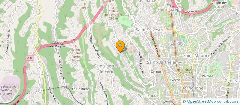 localisation de l'entreprise SCI LES SABLIERES à NICE